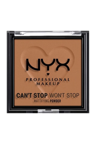 Polvos compactos matificantes veganos Can't Stop Won't Stop - N.° 08 Mocha - 6 g