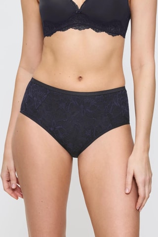 Slip a vita alta Amourette - Navy