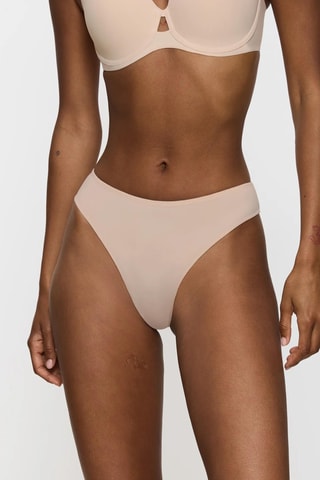 Slip a vita alta Pure - Beige
