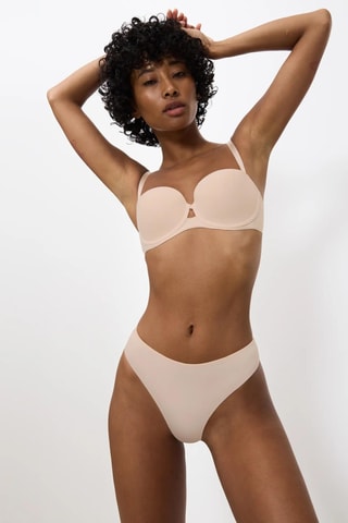 Slip a vita alta Pure - Beige