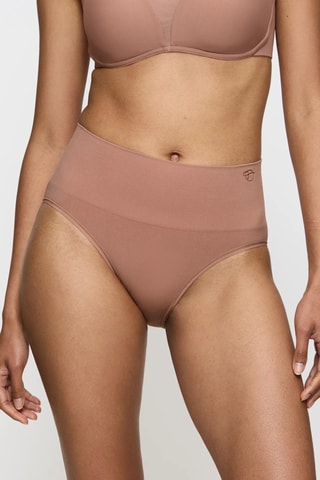 Braga de talle alto Bandeau - Marrón