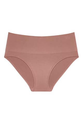 Braga de talle alto Bandeau - Marrón