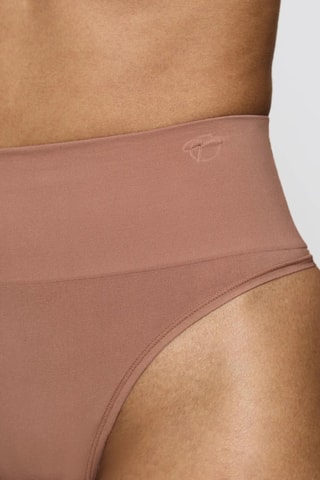 Tanga de talle alto Bandeau - Marrón