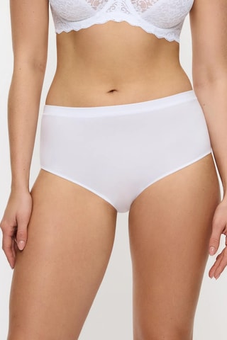 Slip a vita alta Modal - Bianco