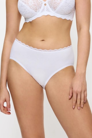 Slip a vita alta Midi - Bianco