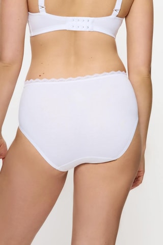 Slip a vita alta Midi - Bianco
