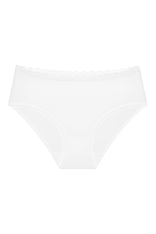 Slip a vita alta Midi - Bianco