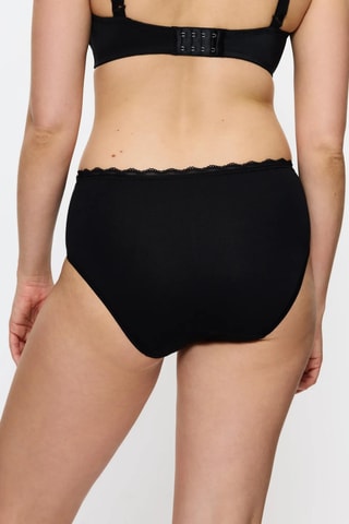 Slip a vita alta Midi - Nero