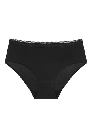 Slip a vita alta Midi - Nero