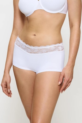 Culotte a vita alta Lovely - Bianco