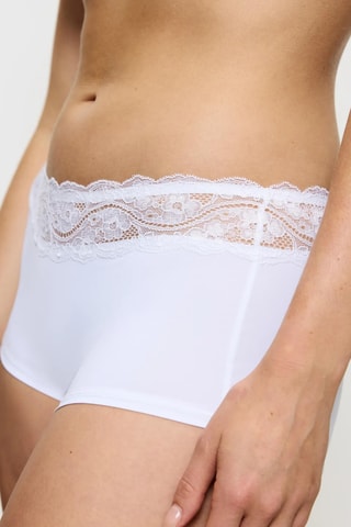 Culotte a vita alta Lovely - Bianco