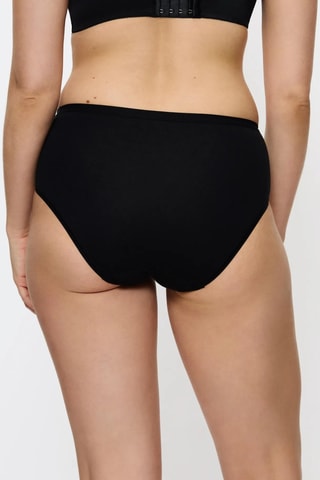 Slip a vita alta Midi - Nero