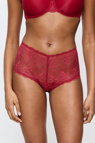 Slip a vita alta Paonette - Rosso