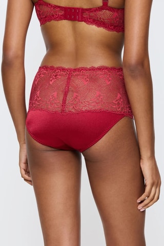 Slip a vita alta Paonette - Rosso