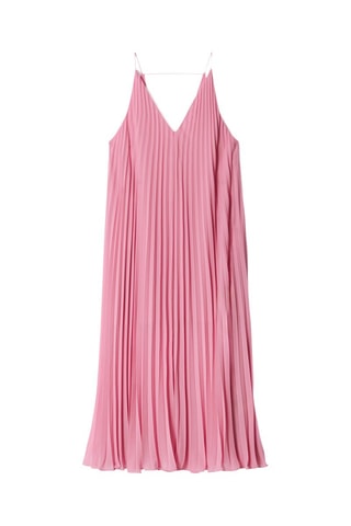 Vestido plissado - Rosa
