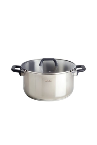 Olla de acero inoxidable con tapa Qulinox - 28 cm