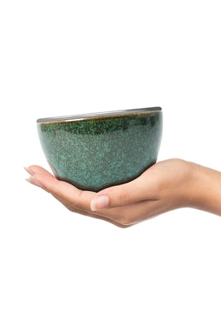 4 cuencos fríos de porcelana y acero inoxidable - 12,5 cm