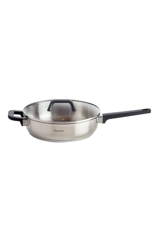 Sartén guisera de acero inoxidable con tapa Qulinox - 26 cm