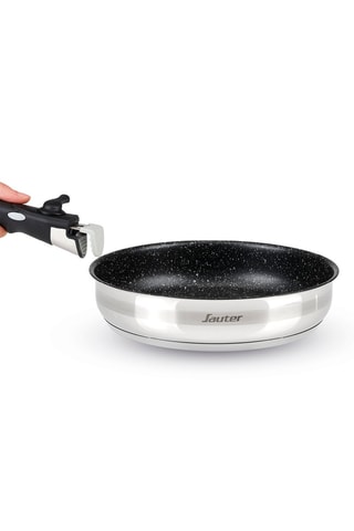 Batería de cocina de acero inoxidable - 9 piezas