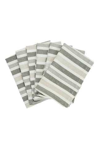 6 servilletas de tela - 40 x 40 cm - Verde