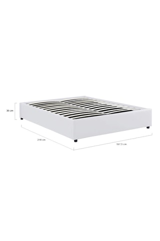 Letto contenitore Otto similpelle con rete 160x200cm
