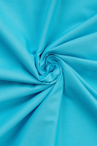 2 fundas de almohada de algodón 61 hilos/cm² - Turquesa - 60 x 60 cm