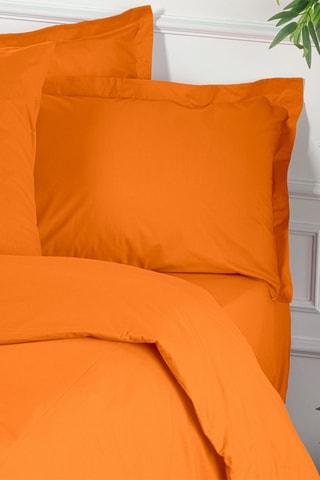 Funda nórdica de algodón 61 hilos/cm² - Naranja
