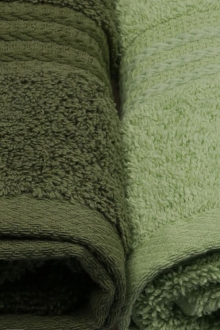 4 toallas de tocador - Verde - 30 x 50 cm
