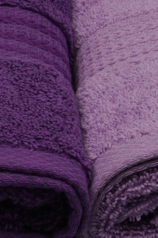 4 toallas de tocador - Violeta - 30 x 50 cm