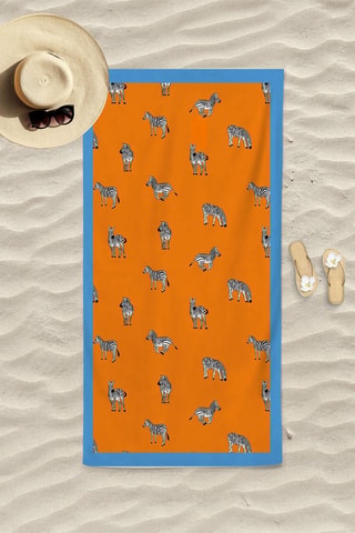 Toalla de playa - Naranja - 75 x 150 cm