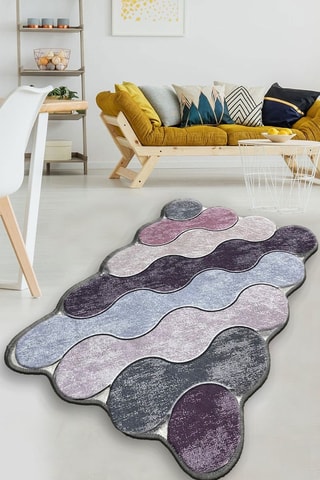 Alfombra de baño - Violeta - 70 x 120 cm