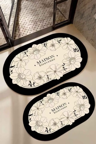 Tappetino bagno - Nero - 40 x 60 cm, 60 x 90 cm