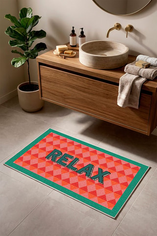 Tappetino bagno - Rosso - 60 x 90 cm
