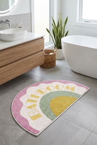 Tappetino bagno - Rosa - 60 x 90 cm