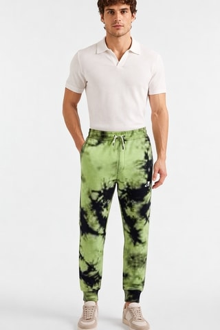 Pantalon tie and dye - Vert et noir