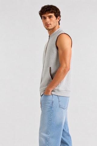 Veste sans manches - Gris clair