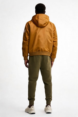 Bomber à capuche - Kaki
