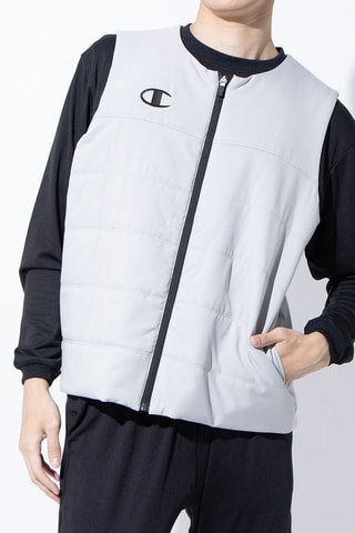 Doudoune sans manches - Gris clair