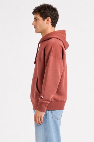 Sweat à capuche - Rouge brique