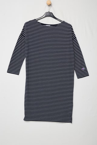 Robe pull - Bleu marine et blanc