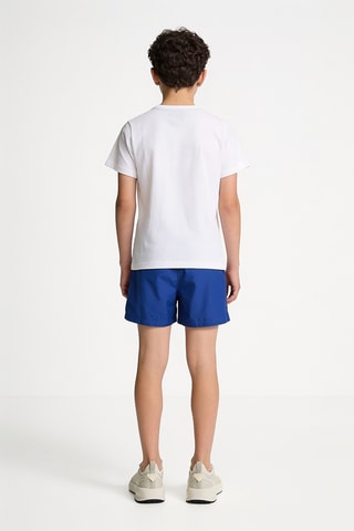 Camiseta y short - Blanco y azul