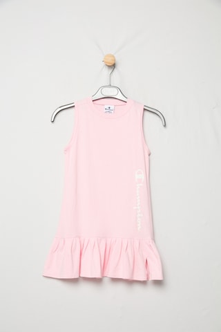 Robe volantée sans manches - Rose pâle