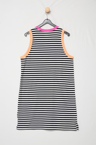 Robe droite sans manches - Noir et blanc
