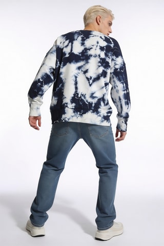 Sweat tie and dye - Bleu foncé