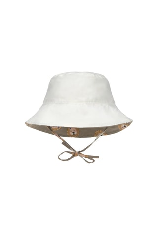 Cappellino da pescatore double face - Beige e marrone