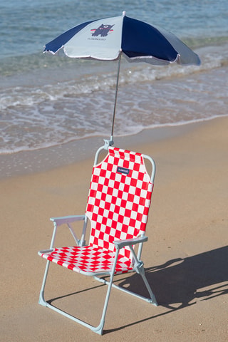 Poltrona da spiaggia - 47 x 42 x 67,5 cm - Fino a 30 kg