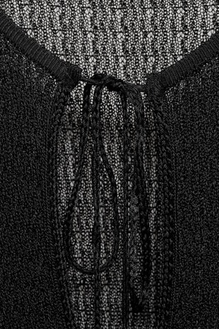 Cardigan maille nœuds - Noir