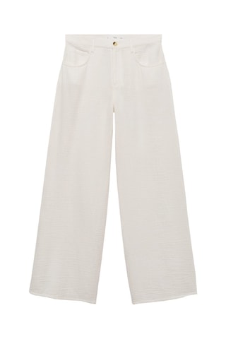 Pantalon droit coton - Blanc