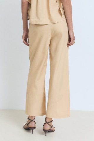 Pantalon droit 7/8 - Marron