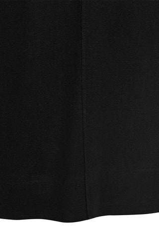 Pantalon lin taille élastique - Noir